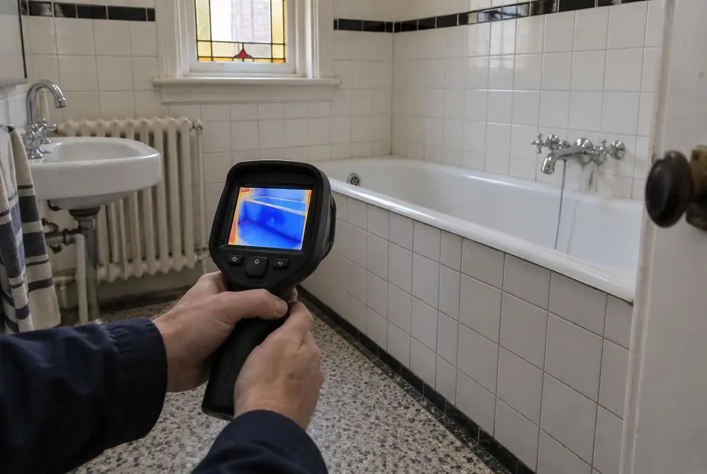 Lekdetectie Pijnacker – onderzoek in een badkamer van een oudere woning