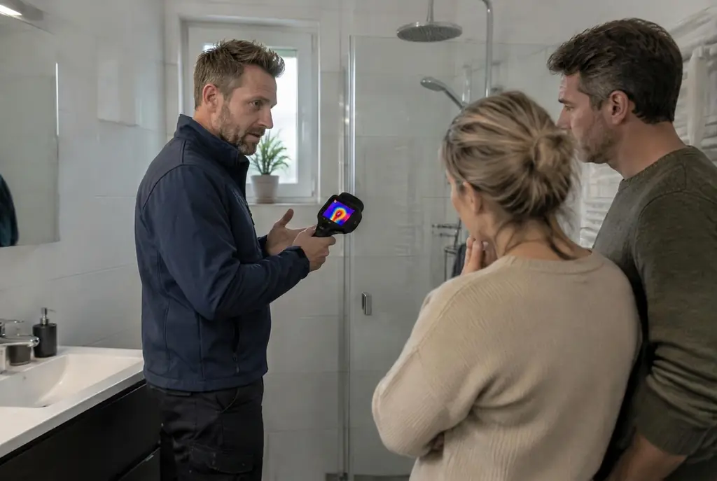 Lekdetectie Pijnacker – specialist legt bevindingen uit aan bewoner