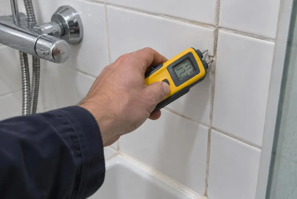 Lekdetectie Pijnacker – vochtmeter op badkamertegels bij de douche
